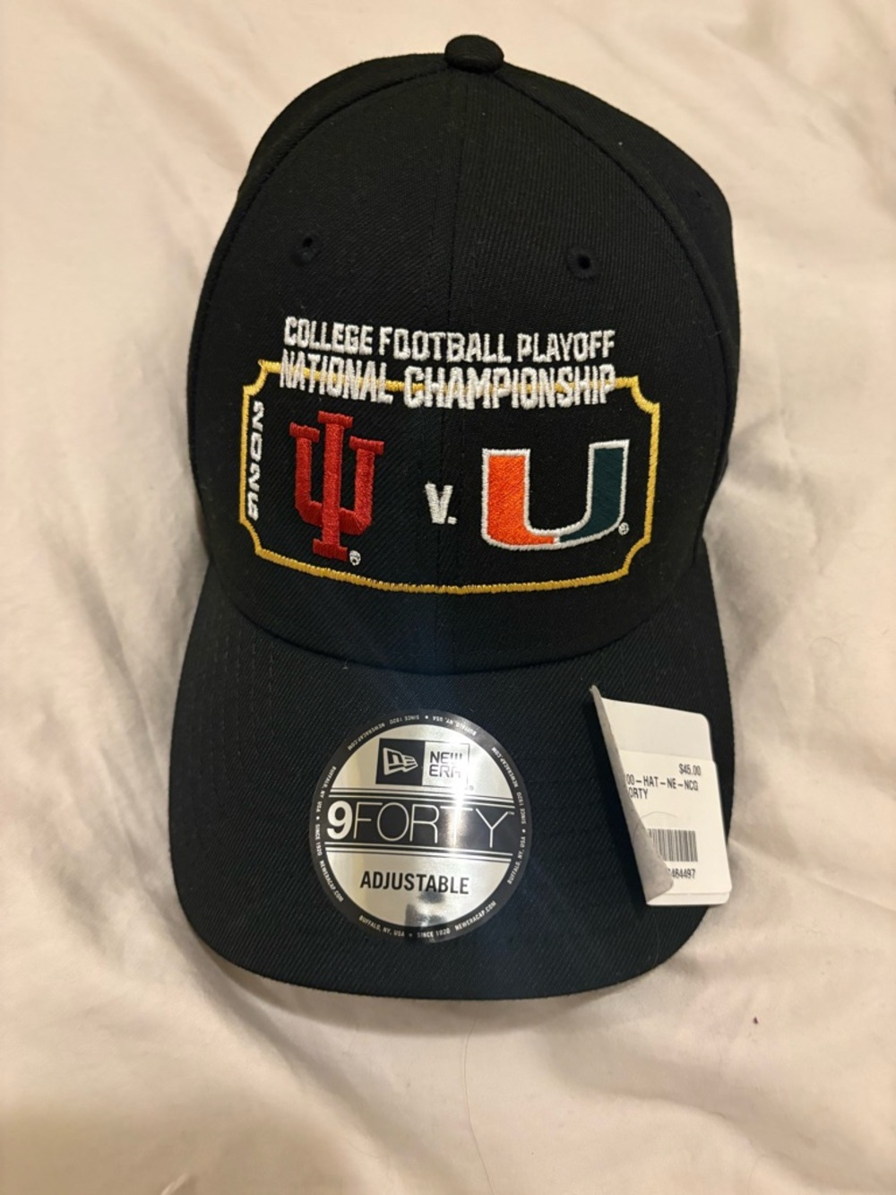 College Football Championship Hat - NWT U Miami vs Indiana Hoosiers 2026